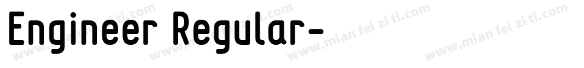 Engineer Regular字体转换